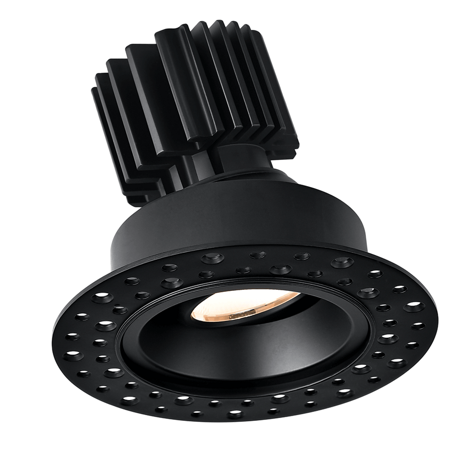 Tangra 3" Gimbal Round Invisible Trim Black | L3G-RIT-BK