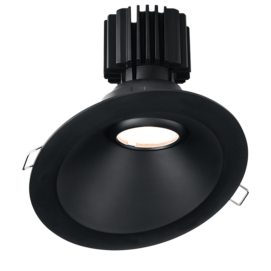 Tangra 4" Gimbal Round Sloped Wide Trim Black | L3G-RSW-BK