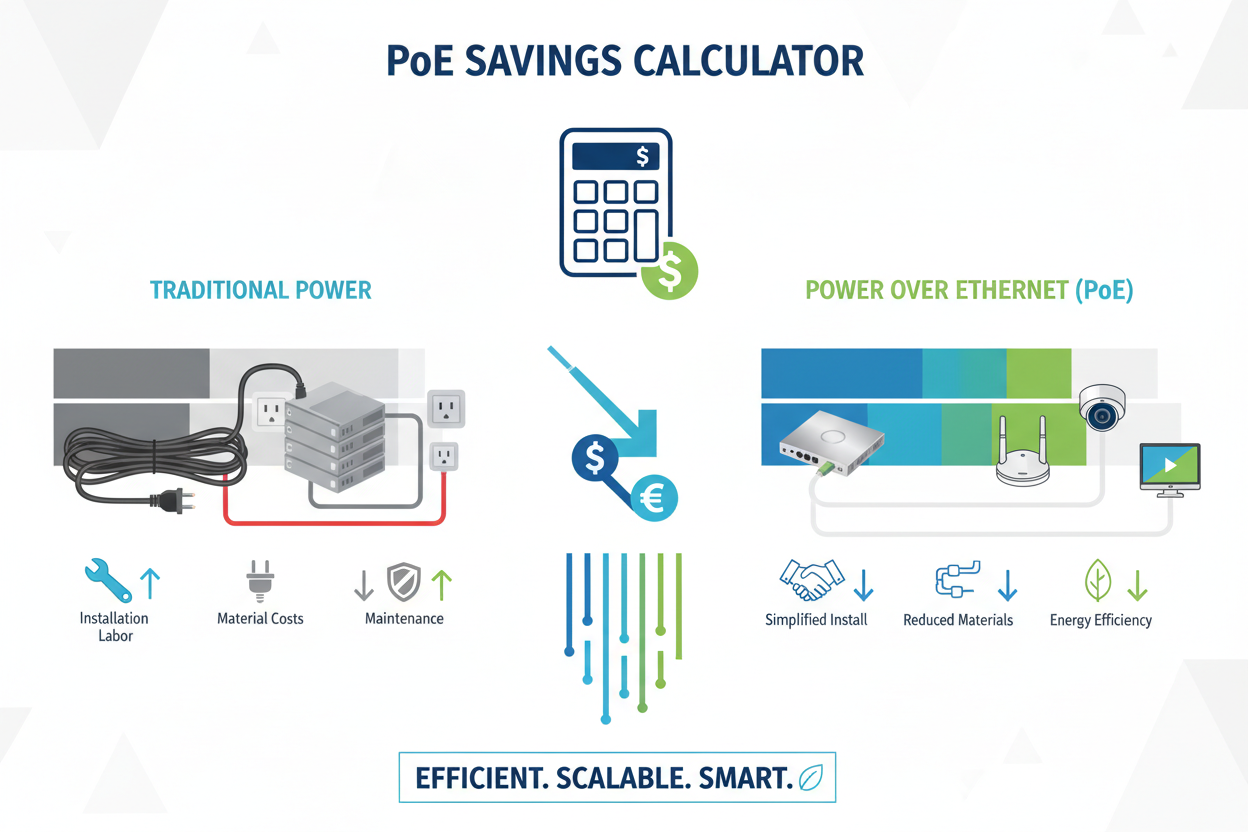 POE-Jack® Cost Calculator: Proving the 75% Cabling Reduction in Real Canadian Projects