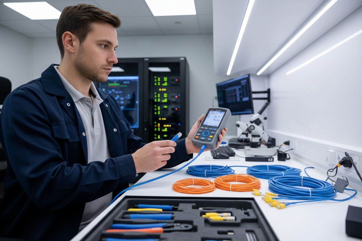 GRID Networking Installer Tools in Canada: LED Jacks, Combs and Fibre Prep