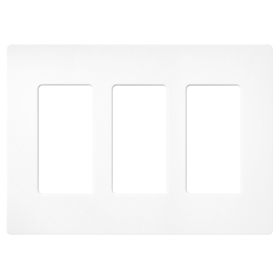 Lutron Claro 3-Gang Screwless Wall Plate | SC-3