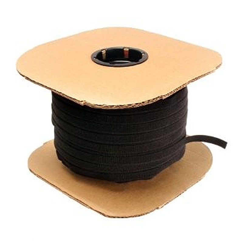 Cable Wrap 1/2" x 600' Bulk Spool - Black | Reusable Cable Harnessing | CWS600-BK