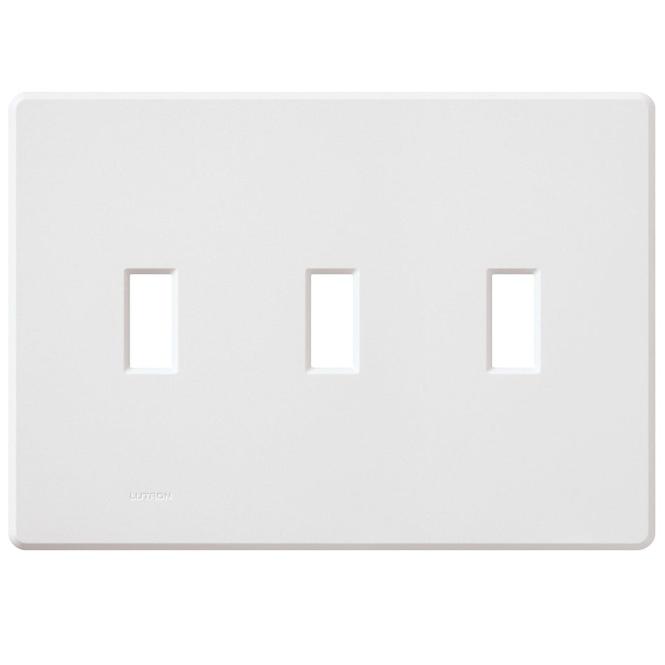 Lutron Fassada 3-Gang Wall Plate | For 3 Traditional Toggle Controls | FG-3