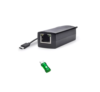 Product Marketing image of the Grid Networking SKU POEJK-USB-i - Grid 2-in-1 PoE to USB Adapter (802.3af) | Gigabit Ethernet to USB-A & USB-C Power Adapter | POEJK-USB-i