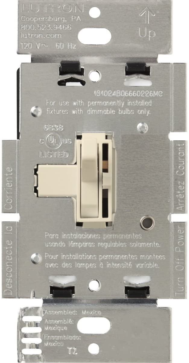 Lutron Ariadni 3-Wire Dimmer Switch - 6A 277V Single-Pole/3-Way| AYF-103P-277