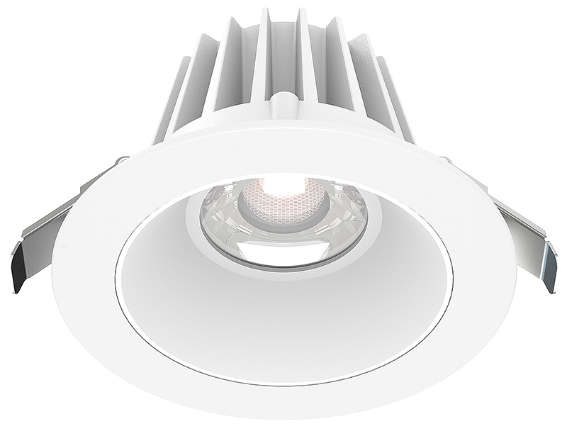 Studio Photography Marketing Image of Lotus LED Lights Product JXL-COB04-R15W-5CCT-WH-4RR-SM-WH for SimplySecured.ca Shopify