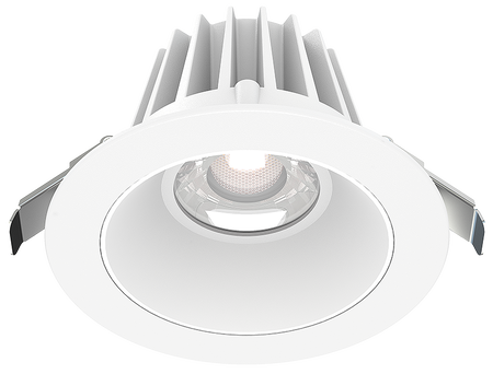 Studio Photography Marketing Image of Lotus LED Lights Product JXL-COB04-R15W-5CCT-WH-4RR-SM-WH for SimplySecured.ca Shopify