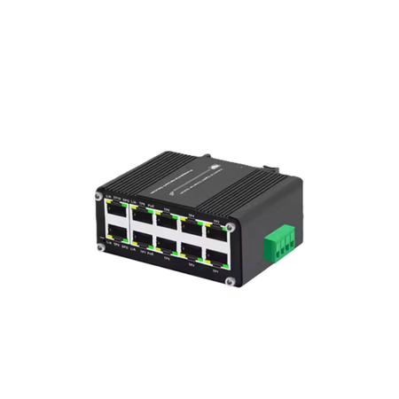Product Marketing image of the Grid Networking SKU POEJK-S8-240 - Grid Industrial Gigabit PoE Switch | 8 PoE Downlink Ports + 2 Uplink Ports | POEJK-S8-240