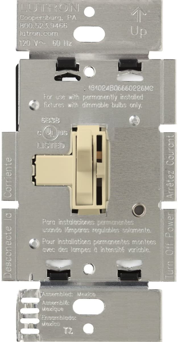 Lutron Ariadni 3-Wire Dimmer Switch - 6A 277V Single-Pole/3-Way| AYF-103P-277