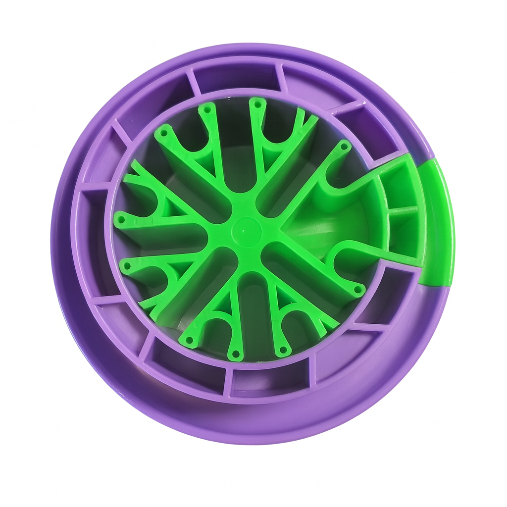 Product Marketing image of the Grid Networking SKU GR-COMB - Round Cable Comb Tool - 360° Cable Organizer for Structured Cabling Bundles | GR-COMB