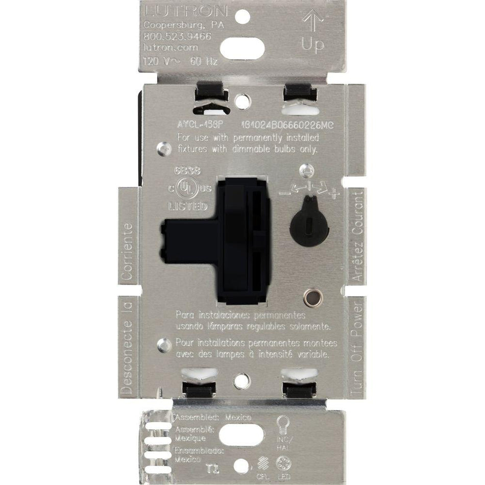 Lutron Ariadni LED+ Dimmer Switch 250W LED / 600W Inc/Hal - Single-Pole/3-Way | AYCL-253P