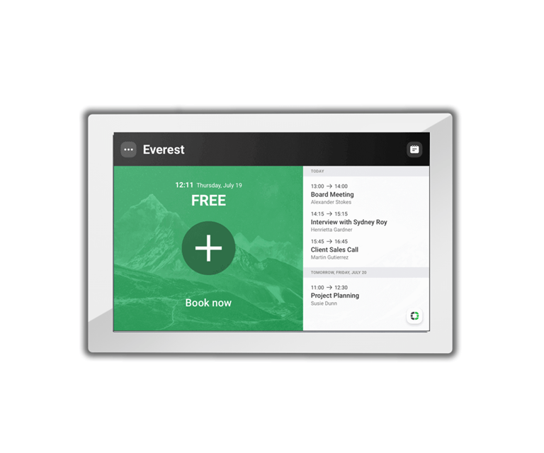 Product Marketing image of the Grid Networking SKU POEJK-TOUCH10-WH - Grid 10" PoE Android Touchscreen Panel - White | 1280x800, 8GB RAM / 64GB Storage, PoE-Powered | POEJK-TOUCH10-WH