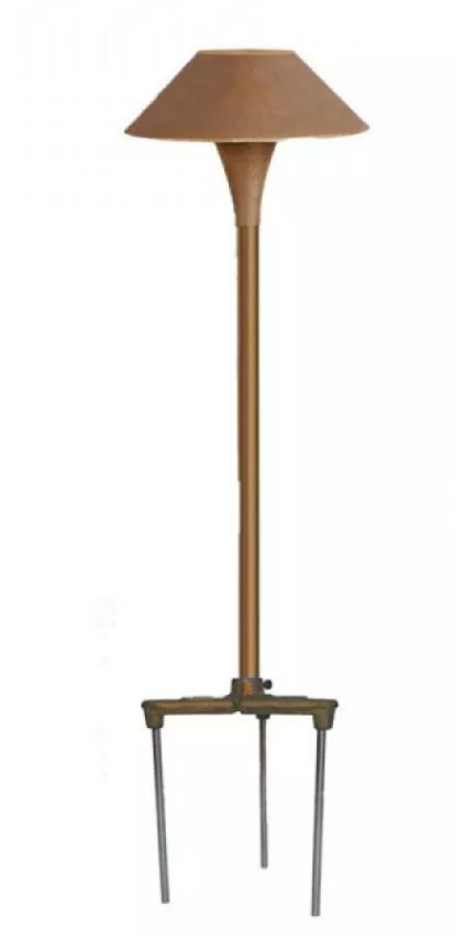 Product Display Visual of the SKU: CISX2CB for Marketing of theCAST Classic Custom Insignia Series Large China Area/Path Light | CISX2CB