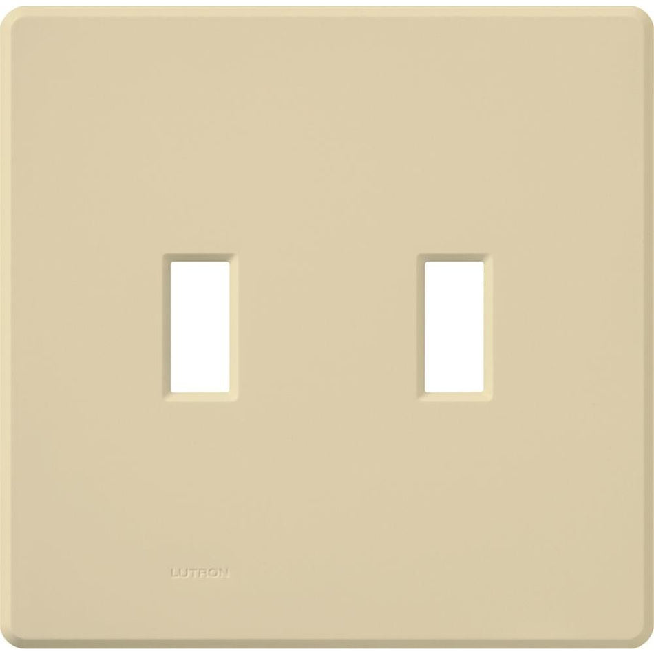 Lutron Fassada 2-Gang Wall Plate - Traditional Toggle Opening |FG-2