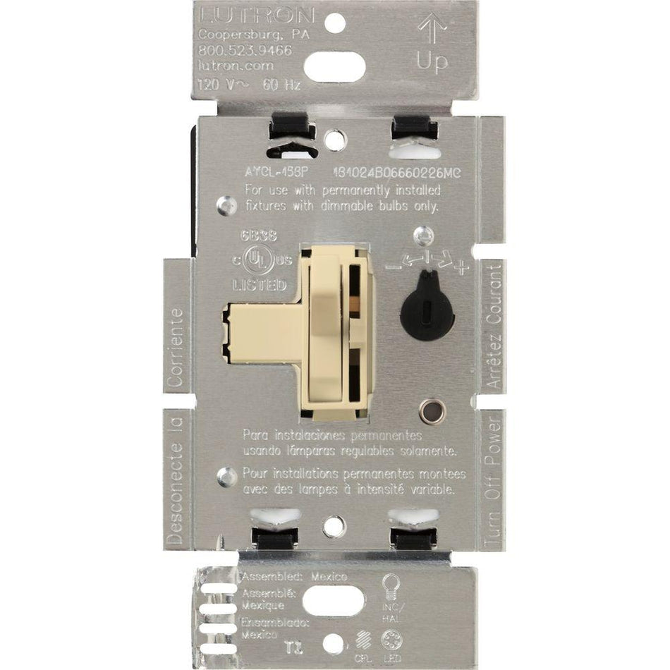 Lutron Ariadni LED+ Dimmer Switch 250W LED / 600W Inc/Hal - Single-Pole/3-Way | AYCL-253P