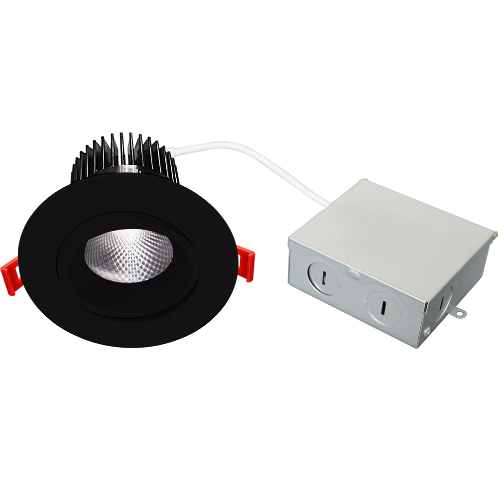 Studio Photography Marketing Image of Lotus LED Lights Product AD-35-S12W-5CCT-BK-REY for SimplySecured.ca Shopify