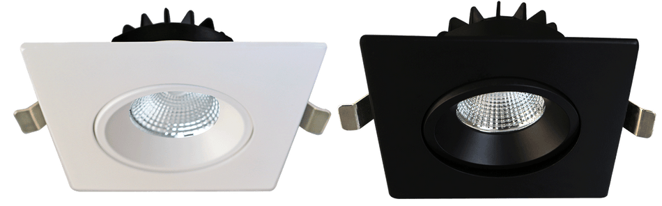 4" Square Venus Adjustable Recessed 12W LED Dim-to-Warm | AD-LED-4-S12W