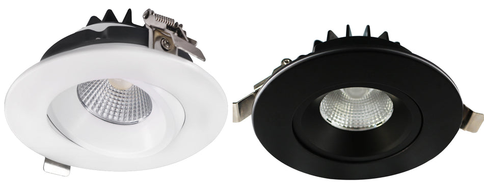 4" Round Venus Adjustable Recessed LED 12W 5CCT | AD-LED-4-S12W-5CCT-XX-LREY