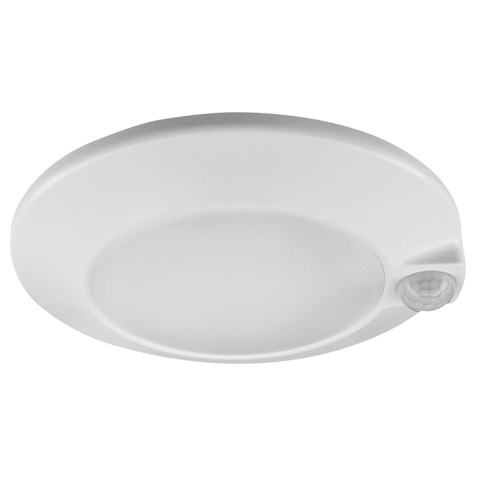 6" Round Surface Mount Backlit with Motion Sensor 15W 900 lm Wet CRI 90+ | CSC3025-XK-WH