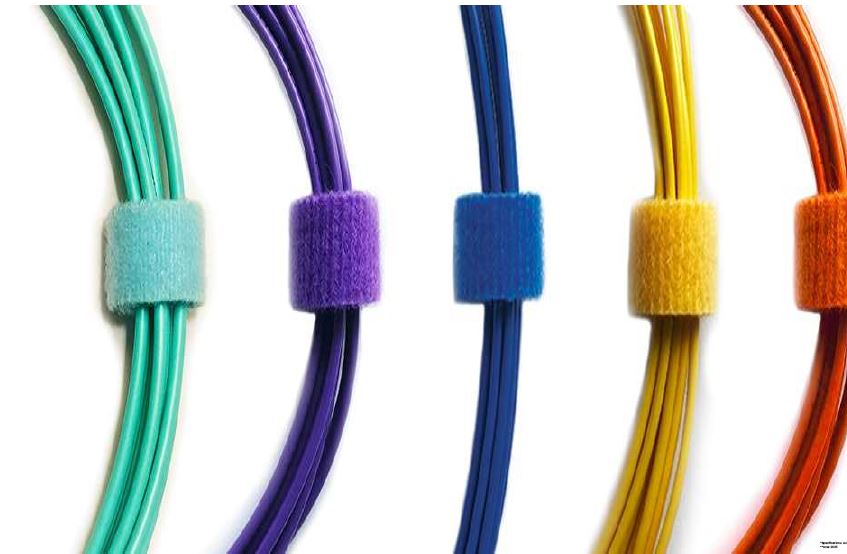 Cable Wrap 1/2" x 75' Dispenser Spool - Rainbow Assortment | Reusable Cable Management | CWS-75-1RL-RW10