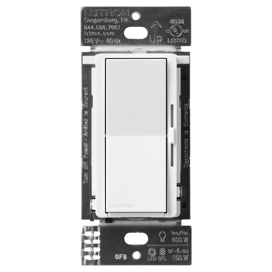 Lutron Caseta DVRF-6L-WH Diva Smart Dimmer - No Neutral | DVRF-6L