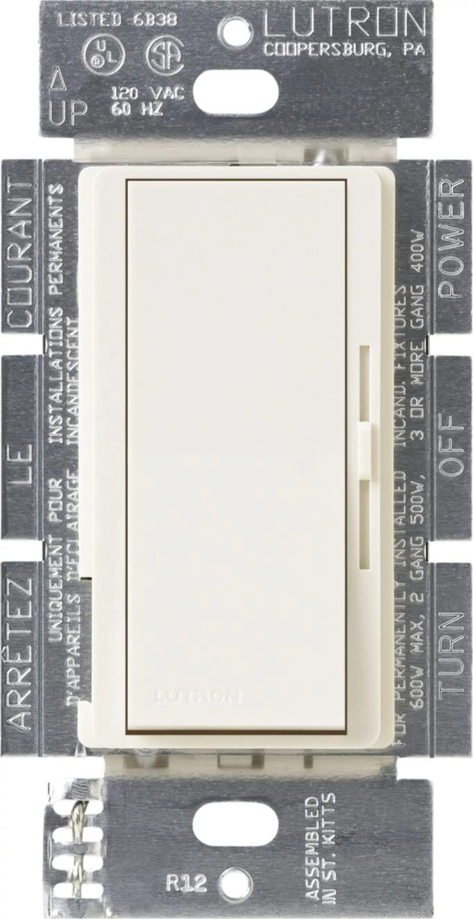 Lutron Diva 1000W Dimmer - Incandescent/Halogen Only (Single) | DVSC-10P