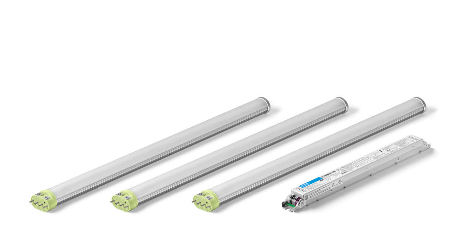 Lutron C-Flex Twin Tube (Biax) 3-Lamp Ballast Retrofit Kit - 3000K, EcoSystem, 1% Dimming, Case of 8 Kits, M Linear Driver Case | ELD-TT-3M30-8