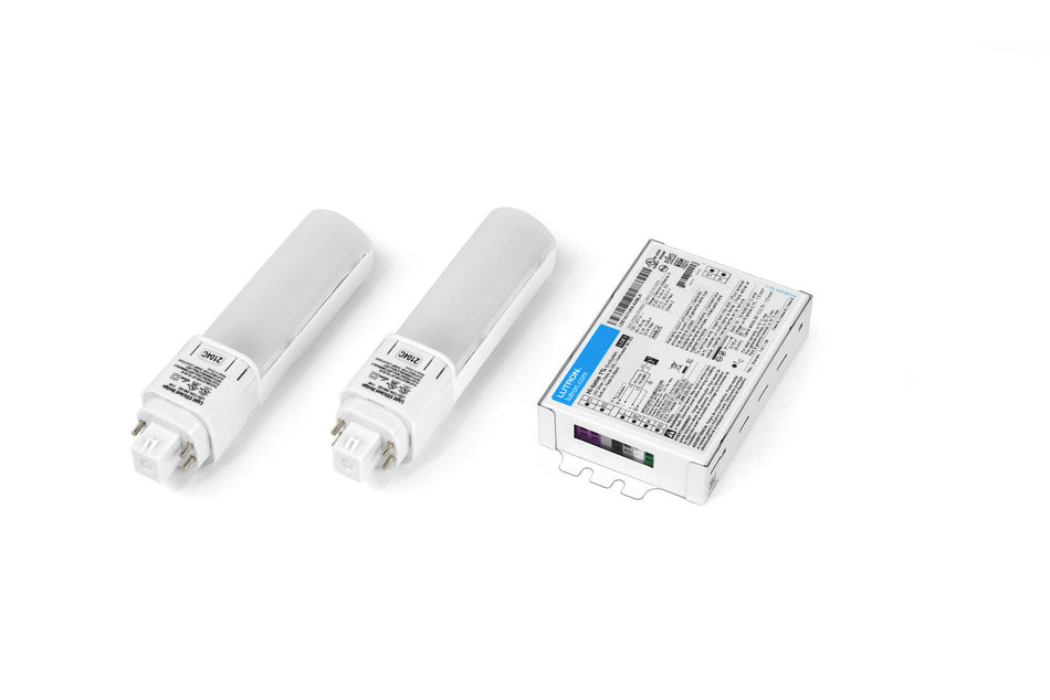 Lutron C-Flex Horizontal CFL 2-Lamp Ballast Retrofit Kit - 3500K, EcoSystem, 1% Dimming, Case of 12 Kits, K Square Driver Without Studs | ELDHCF-2C35-12