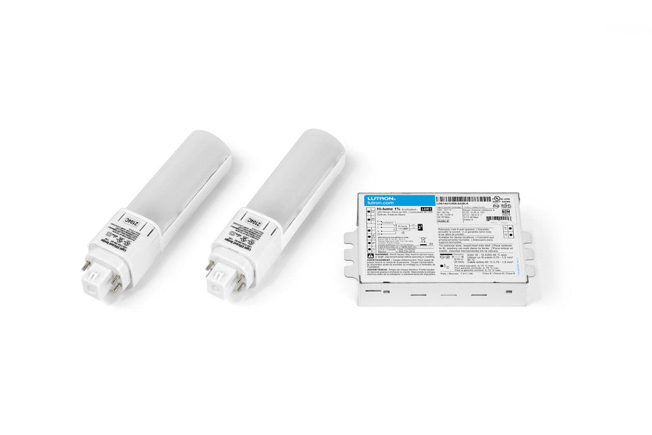 Lutron C-Flex Horizontal CFL 2-Lamp Ballast Retrofit Kit - 3500K, EcoSystem, 1% Dimming, Case of 12 Kits | ELDHCF-2K35-12