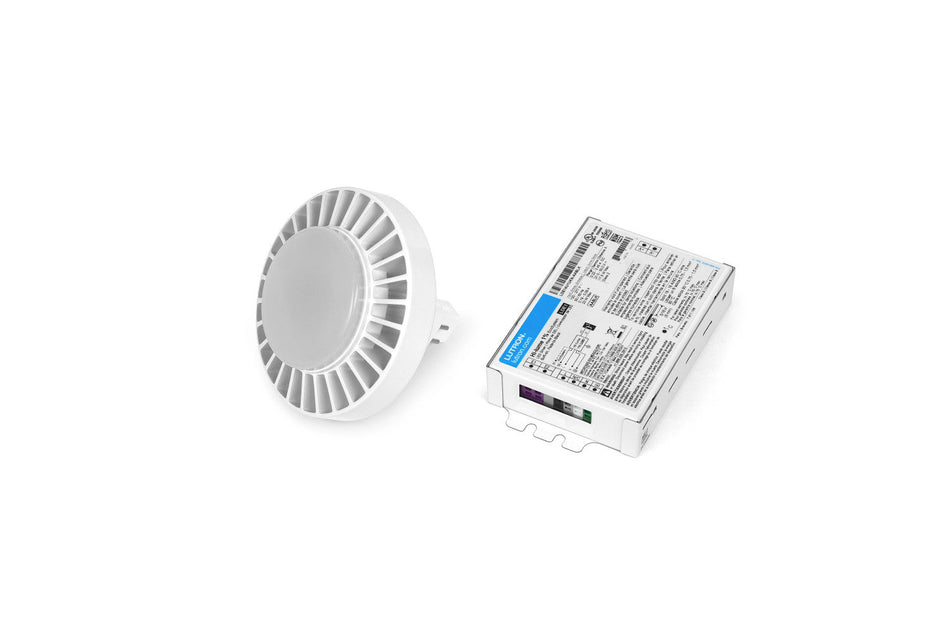 Lutron C-Flex Round High-Power CFL 1-Lamp Ballast Retrofit Kit - 4000K, EcoSystem, 1% Dimming, Case of 24 Kits, K Square Driver Without Studs | ELDPCF-1C40-24