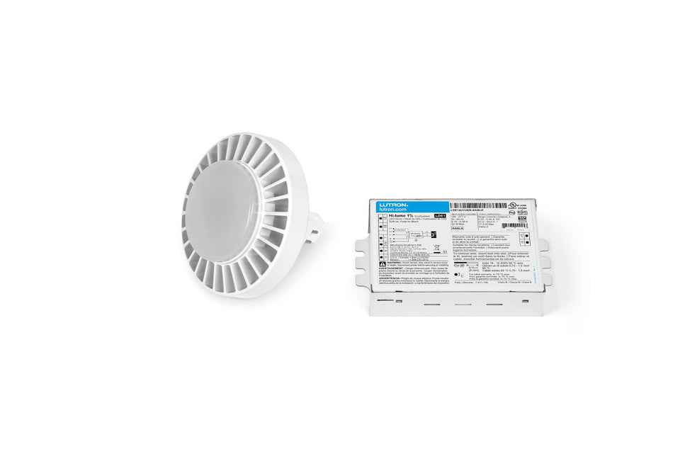 Lutron C-Flex Round High-Power CFL 1-Lamp Ballast Retrofit Kit - 3000K, EcoSystem, 1% Dimming, Case of 24 Kits, K Square Driver Case With Studs | ELDPCF-1K30-24