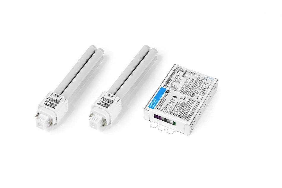 Lutron C-Flex Vertical CFL 2-Lamp Ballast Retrofit Kit - 4000K, EcoSystem, 1% Dimming, Case of 12 Kits, K Square Driver Without Studs | ELDVCF-2C40-12