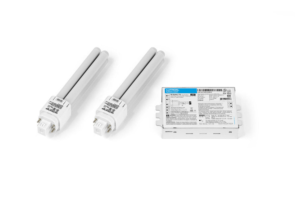 Lutron C-Flex Vertical CFL 2-Lamp Ballast Retrofit Kit - 3500K, EcoSystem, 1% Dimming, Case of 12 Kits, K Square Driver Case With Studs | ELDVCF-2K35-12