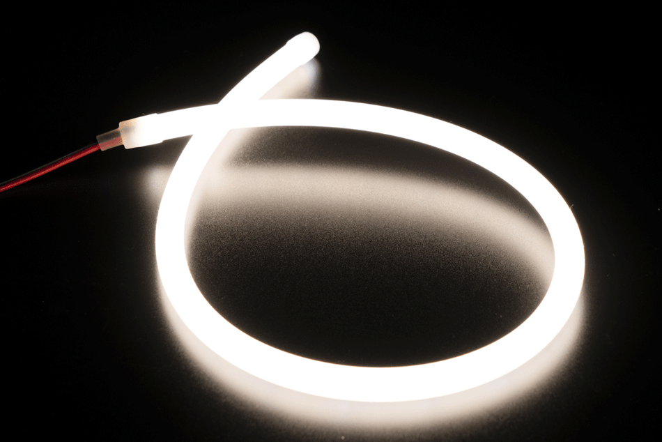 Studio Photography Marketing Image of Lotus LED Lights Product ES-FSCOBC-24-Y-IP67-27K-16FT for SimplySecured.ca Shopify