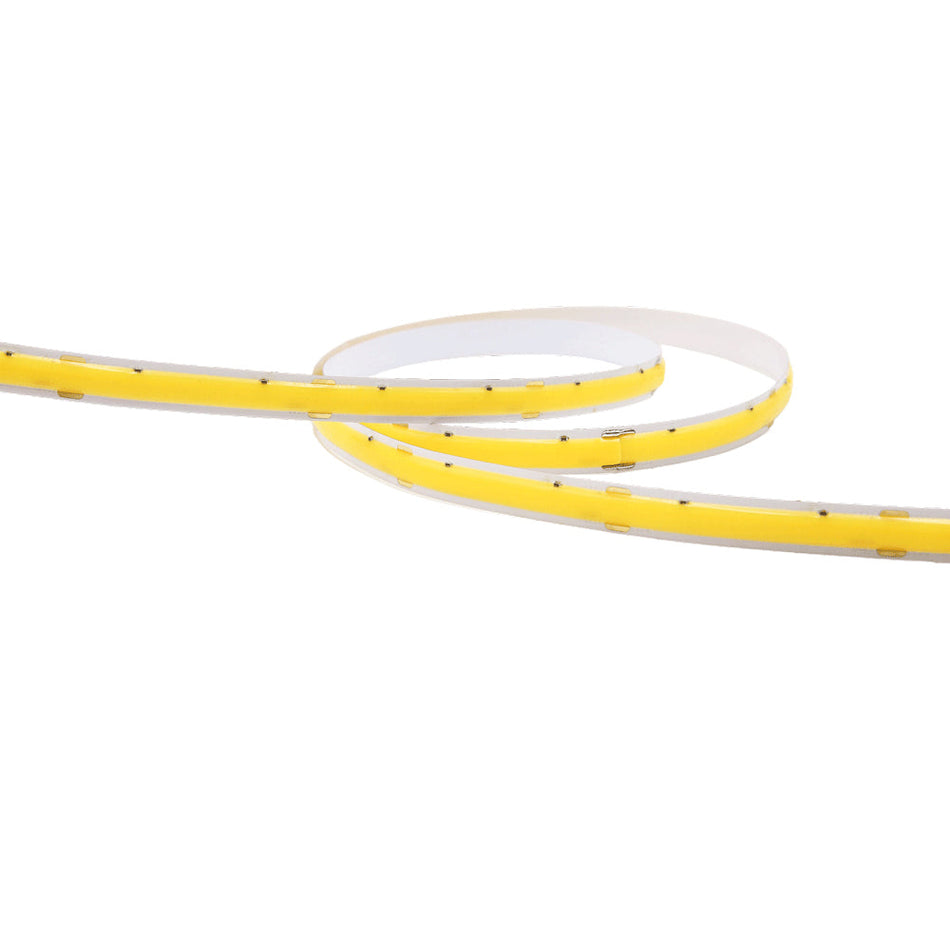 Lotus COB LED Tape Light 24V DC 2700K 3W/ft 8mm CRI 90+ IP20 | ES-FSCOBWW-24-IP20