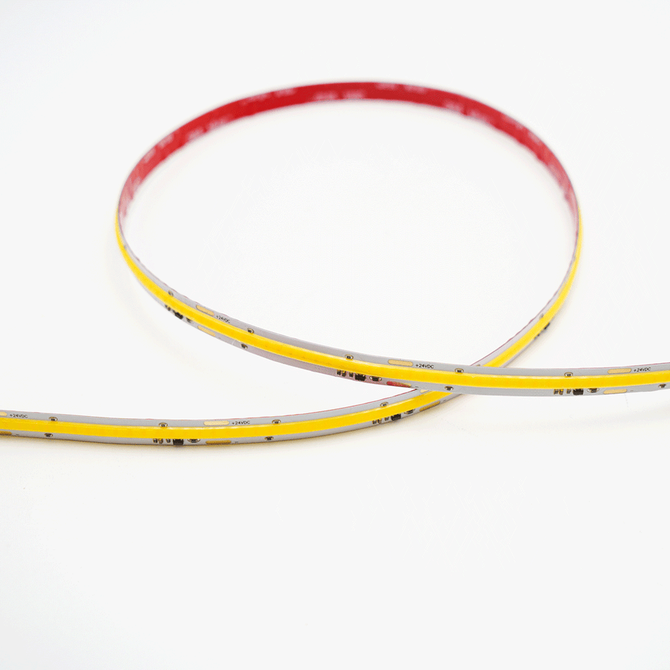 COB LED Tape Light 24V DC Dim to Warm 3000K-1800K 4.6W/ft 10mm CRI 90+ IP20 16 ft | ES-FSCOBWW+W-24-2-DTW