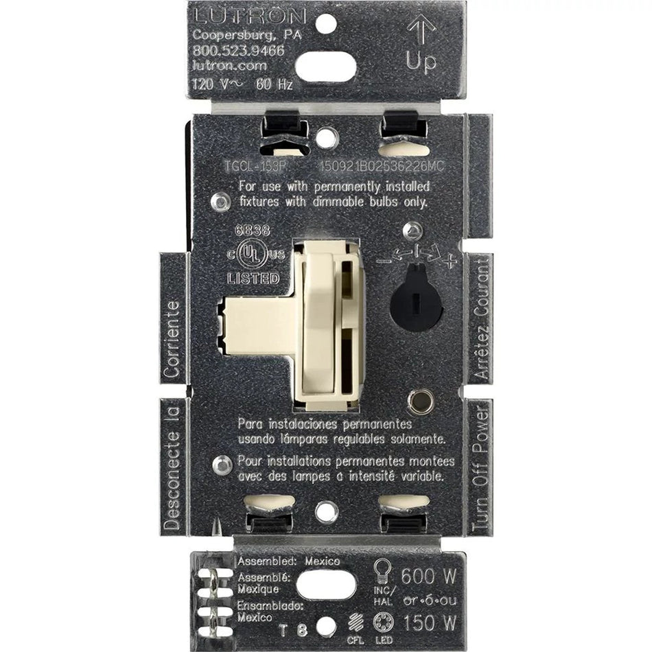 Lutron Ariadni LED+ Dimmer Switch | Retail Packaging | Single-Pole / 3-Way | AYCL-153PH