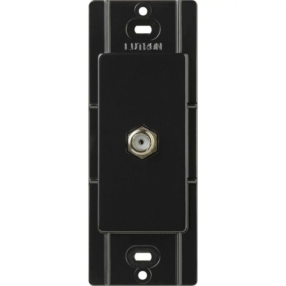 Lutron Claro F-Style Coaxial Cable Jack - 75 Ohm Threaded Decorator Insert | CA-CJ