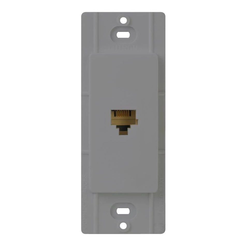 Lutron Claro Telephone Jack - 6-Conductor RJ11 Voice Decorator Insert | CA-PJ