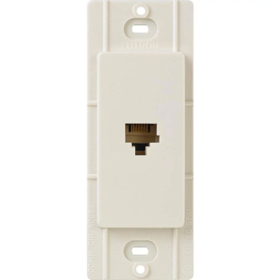 Lutron Claro Telephone Jack - 6-Conductor RJ11 Voice Decorator Insert | CA-PJ