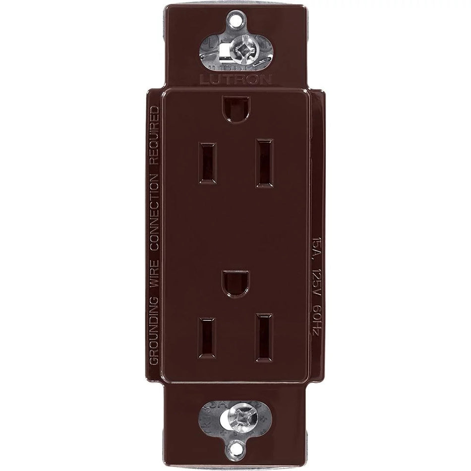 Lutron Claro 15A Standard Duplex Receptacle - Designer Decorator Wall Outlet | CAR-15