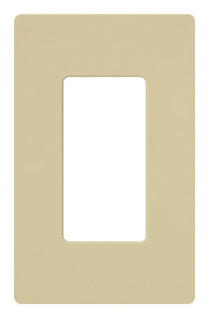 Lutron Claro 1-Gang Wallplate - Traditional Screw-On Decorator Style | CW-1