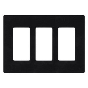 Lutron Claro 3-Gang Decorator Wallplate - Screwless Snap-On Design | CW-3