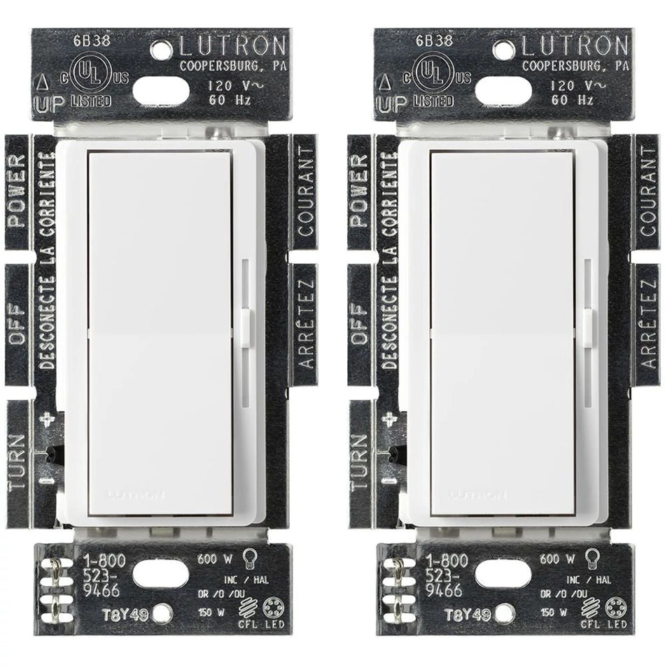 Product Marketing Image of Lutron Product DVCL-153P-WH-2-C offered by Simply Secured for customer visibility