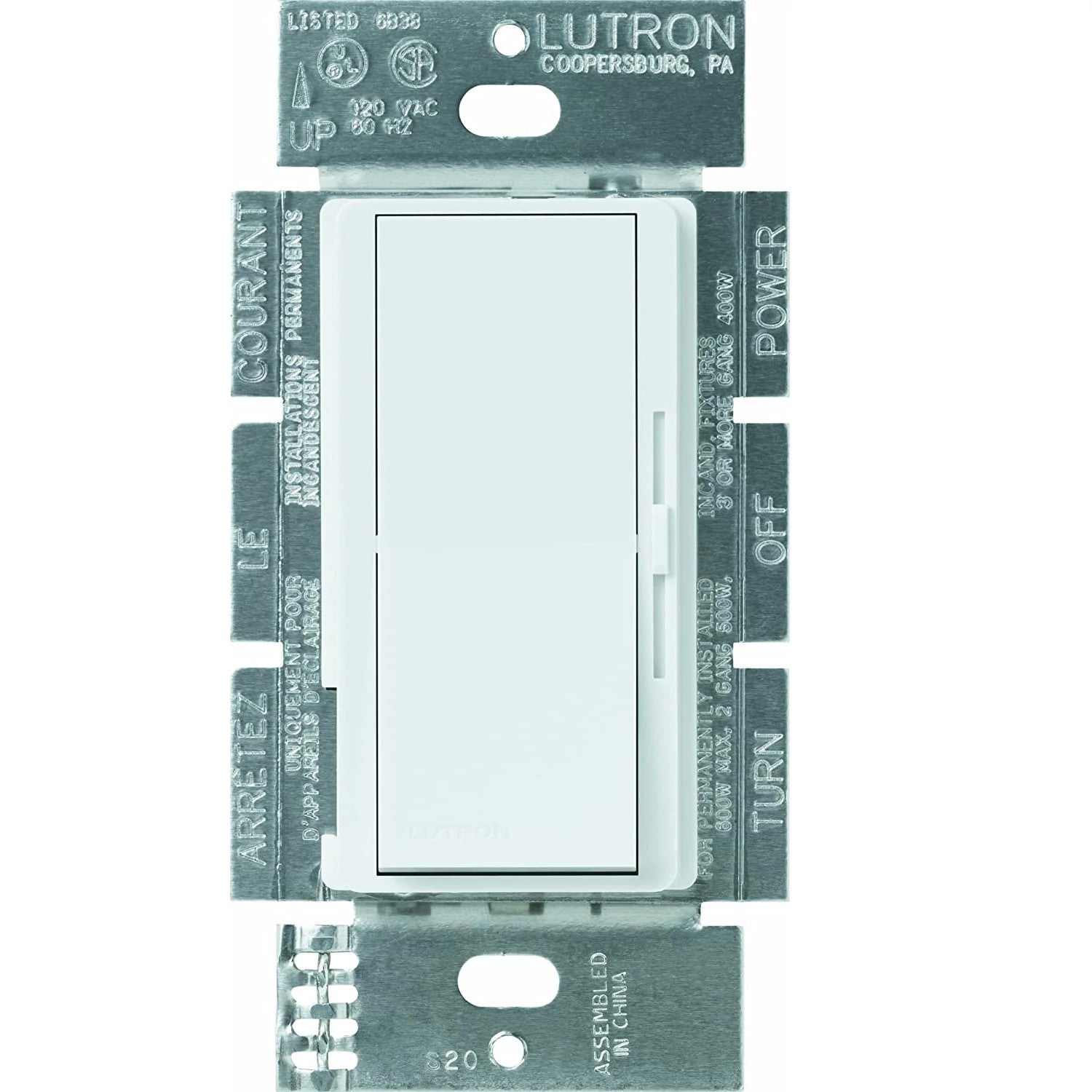 Product Marketing Image of Lutron Product DVELV-303P-WH offered by Simply Secured for customer visibility