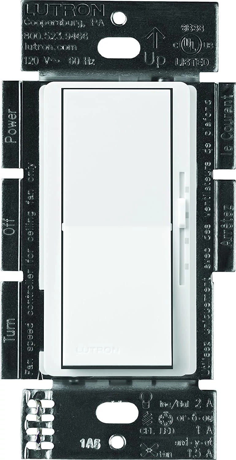 Product Marketing Image of Lutron Product DVFSQ-LF-WH offered by Simply Secured for customer visibility