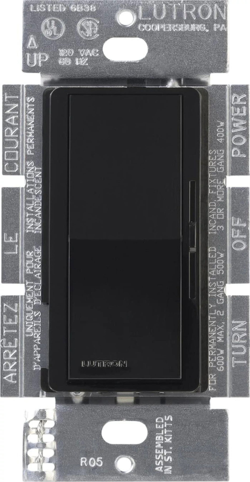 Product Marketing Image of Simply Secured SKU: DVLV-600P-WH-CSA by Vendor Lutron Product Lutron Diva MLV Dimmer Switch - 600VA Magnetic Low Voltage (Single) | DVLV-600P-XX-CSA