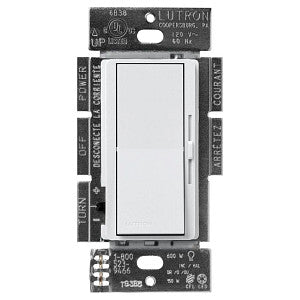 Lutron Diva LED+ Dimmer Switch for Dimmable LED and Incandescent - 150W | DVSCCL-153P