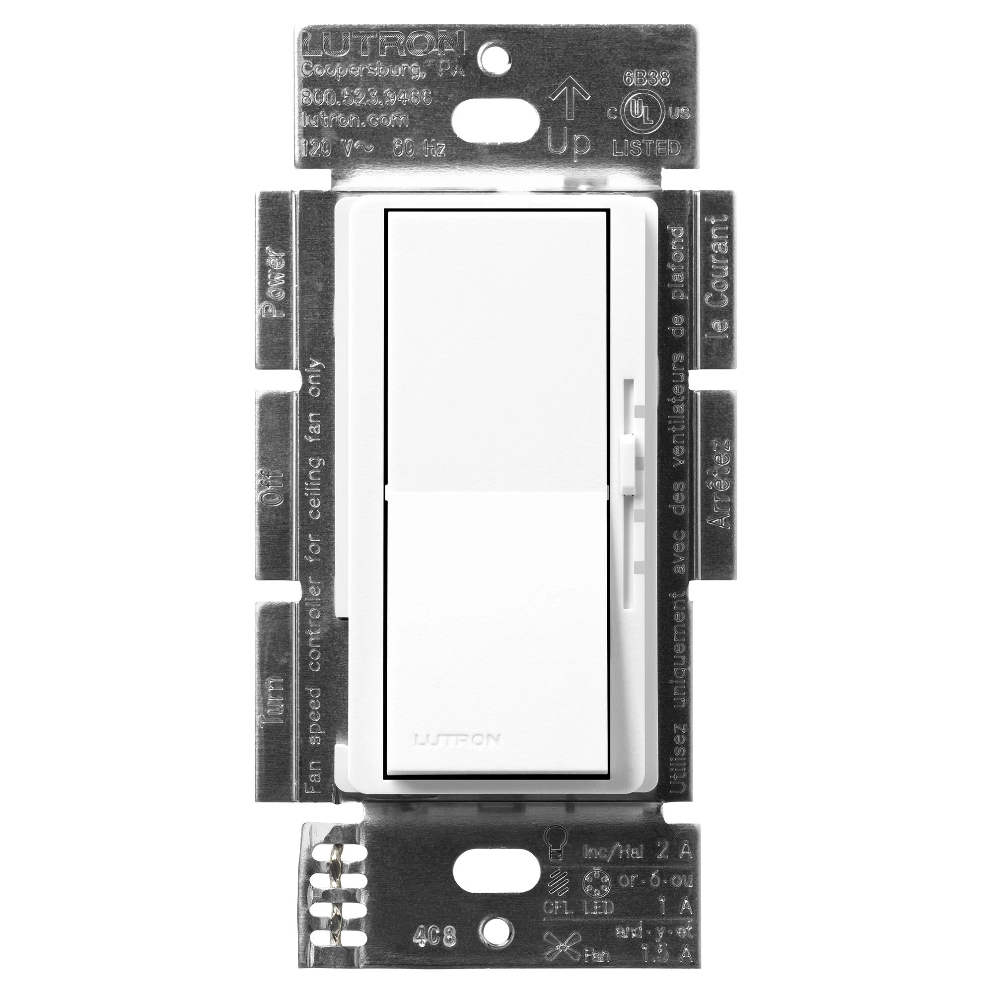 Product Marketing Image of Lutron Product DVSCFSQ-LF-BW offered by Simply Secured for customer visibility