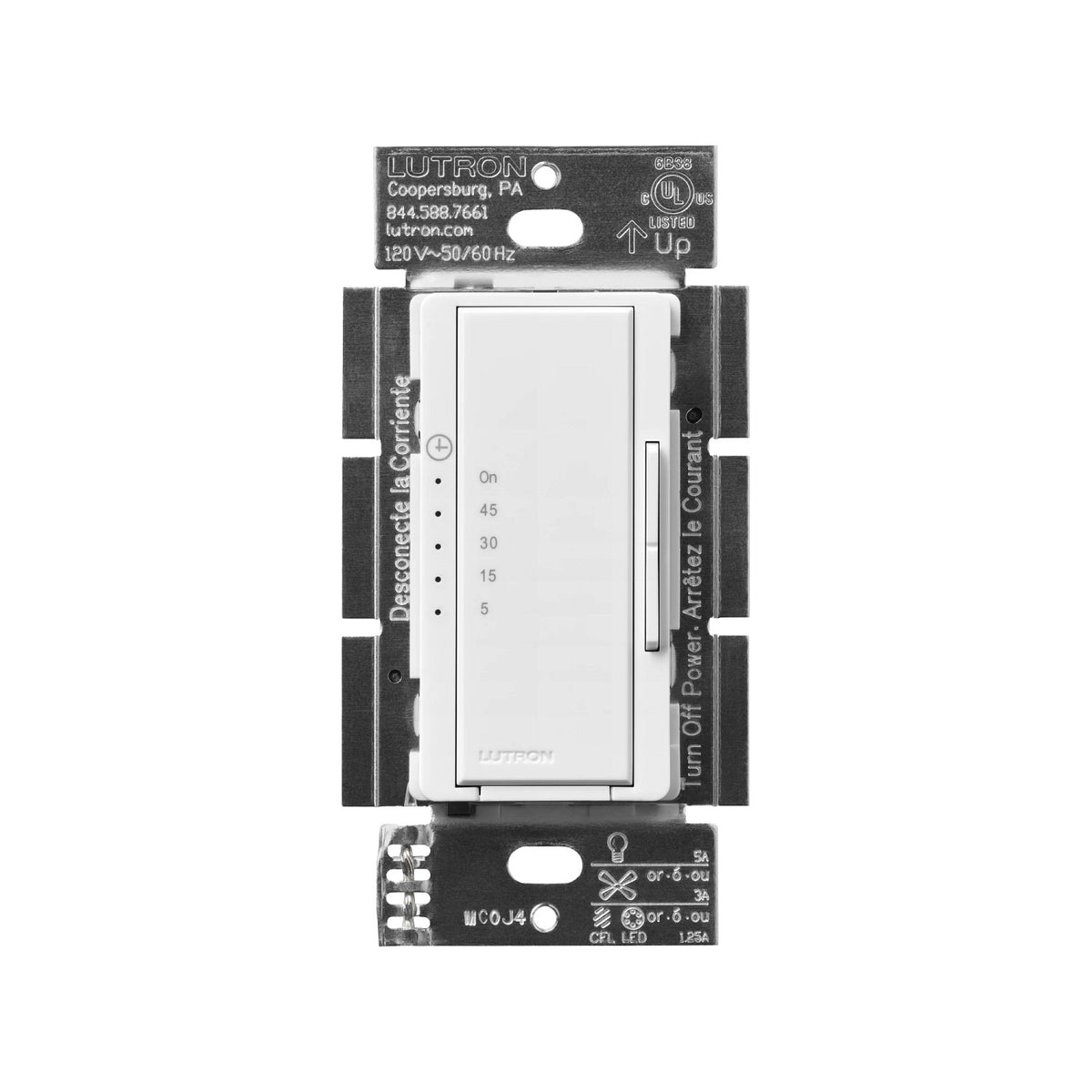 Product Marketing Image of Lutron Product MA-T51MNB-WH-C offered by Simply Secured for customer visibility